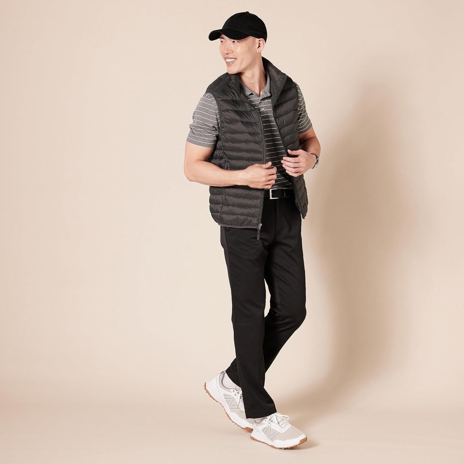 image:imageAmazon Essentials Mens SlimFit AllDay Stretch Golf PantBlack