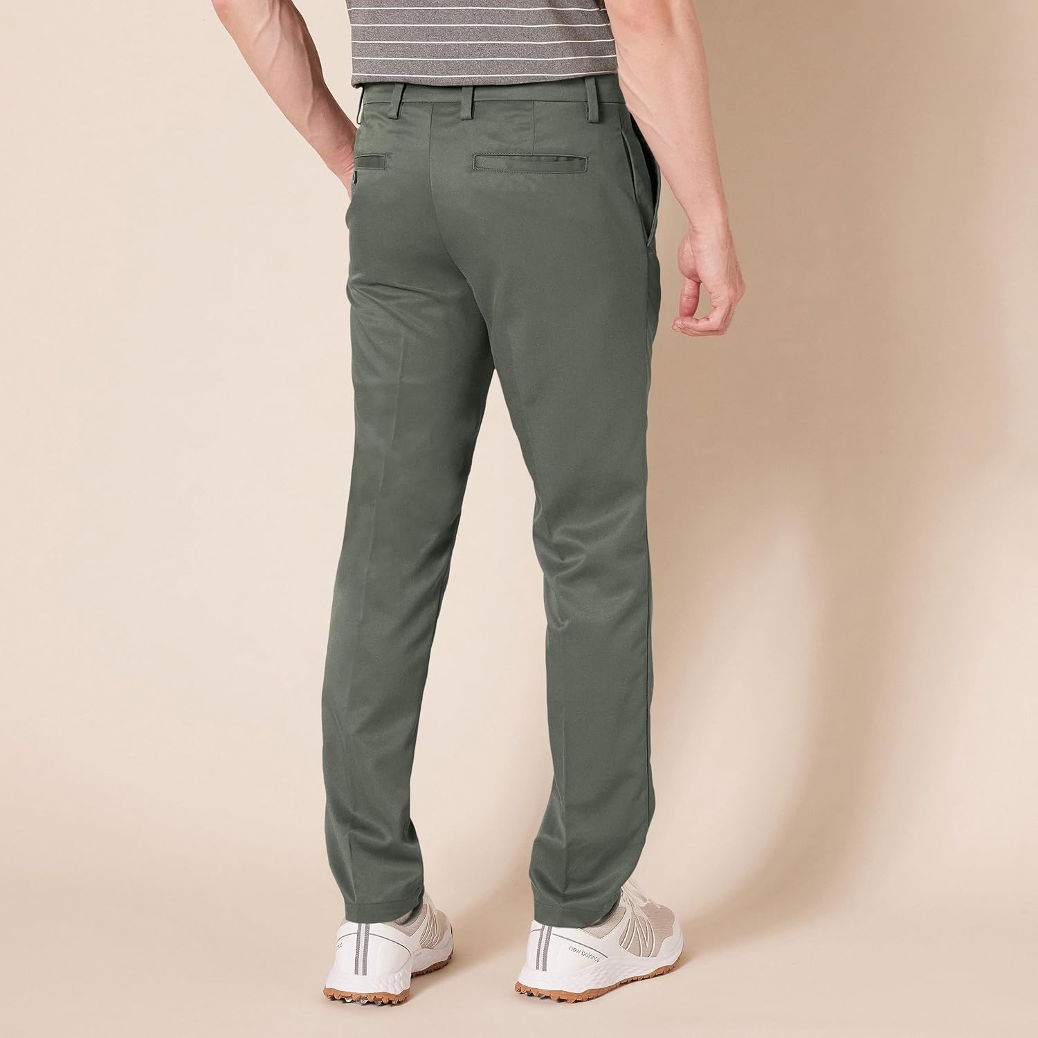 image:imageAmazon Essentials Mens SlimFit AllDay Stretch Golf PantOlive