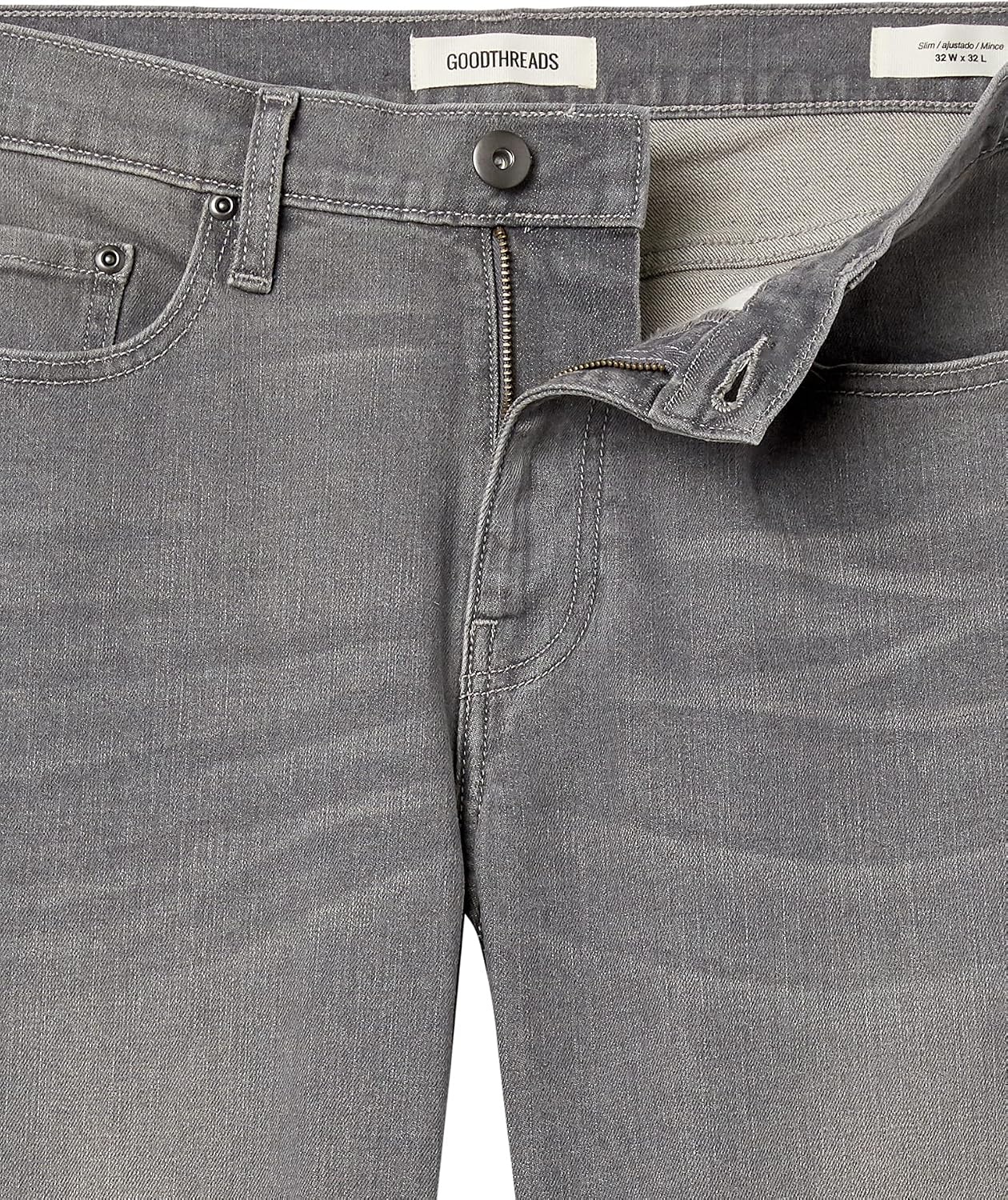 image:imageAmazon Essentials Mens SlimFit Comfort Stretch Jeans Discontinued ColorsGrey