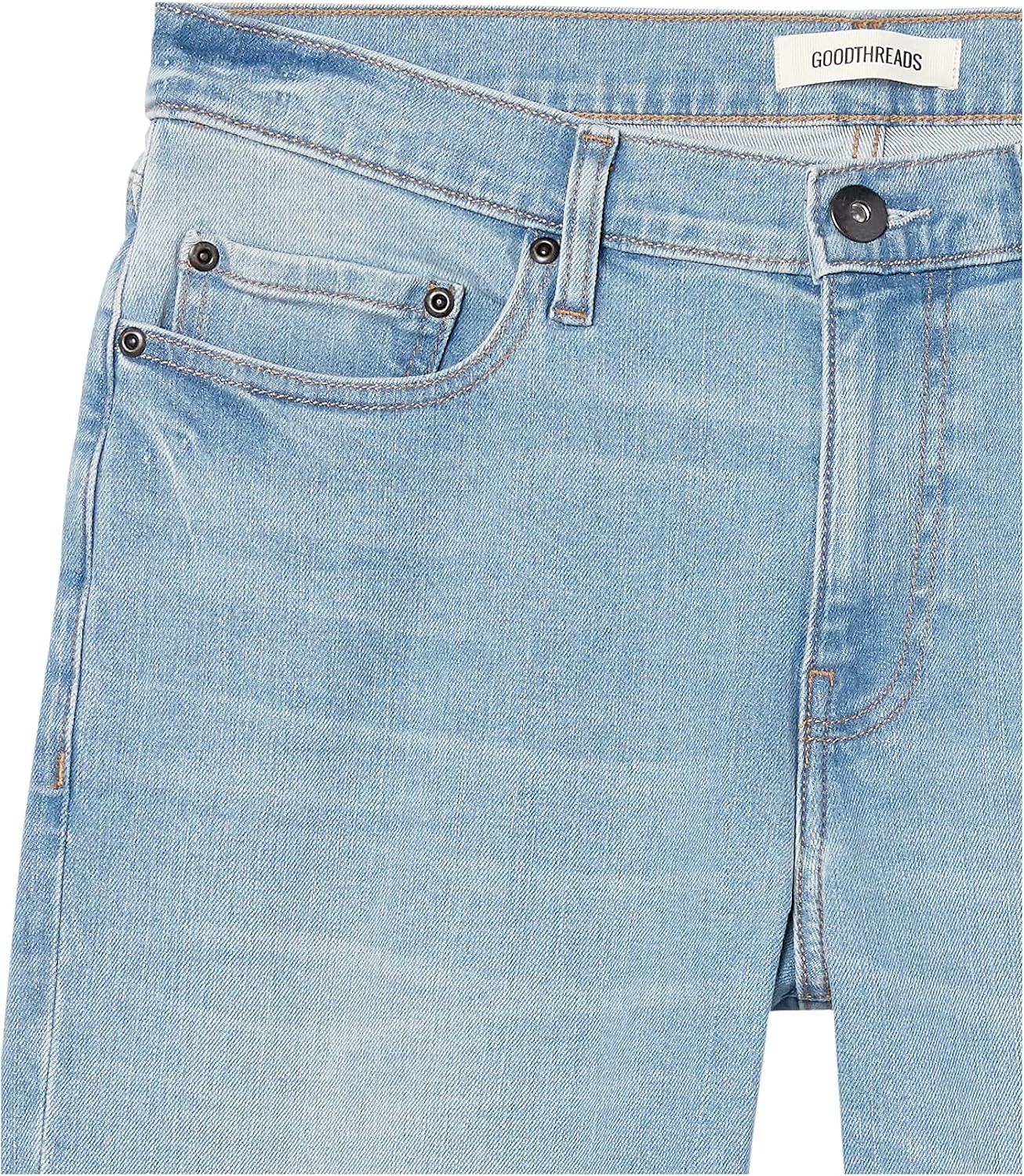image:imageAmazon Essentials Mens SlimFit Comfort Stretch Jeans Discontinued ColorsLight Blue