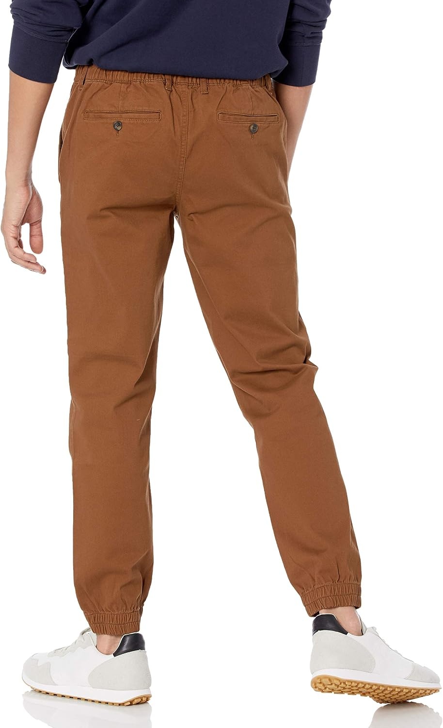 image:imageAmazon Essentials Mens SlimFit Cotton Joggers BreathableDark Khaki Brown