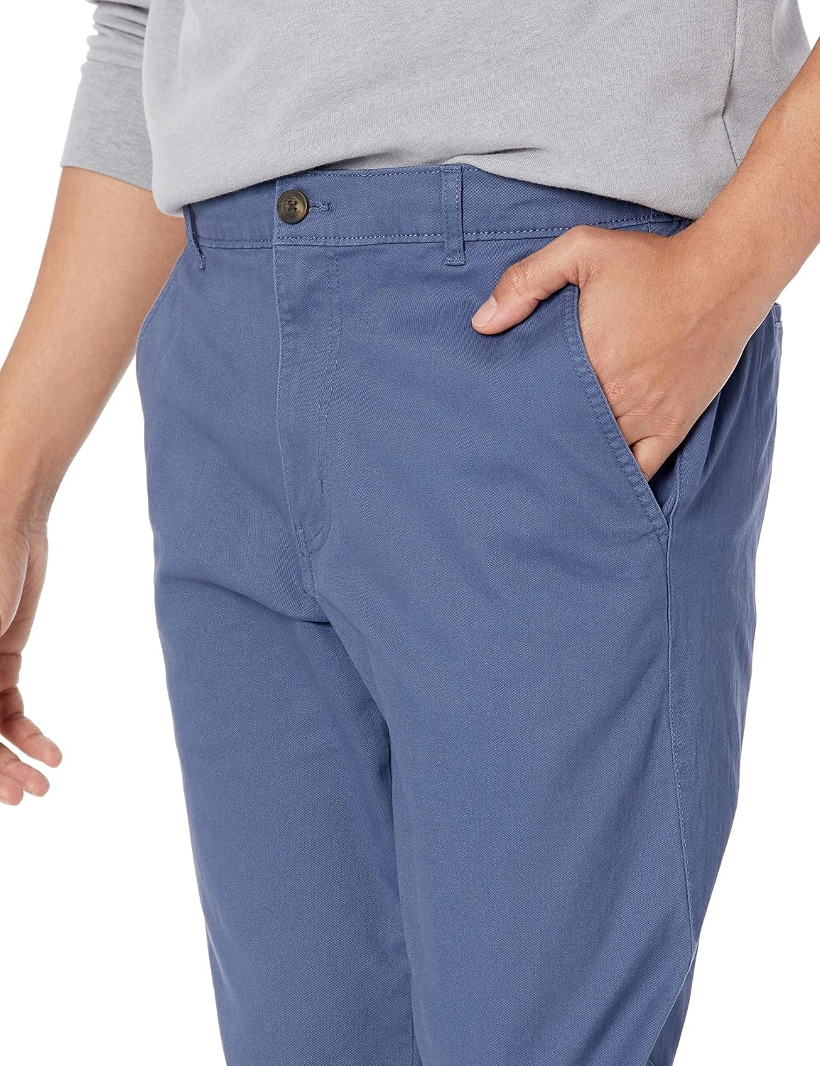image:imageAmazon Essentials Mens SlimFit Cotton Joggers BreathableIndigo Blue