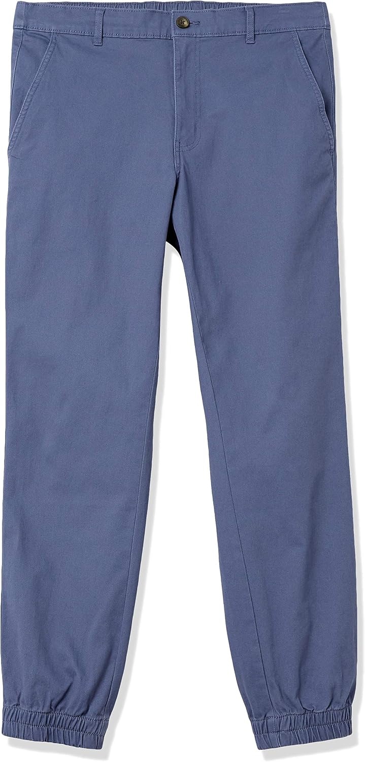 image:imageAmazon Essentials Mens SlimFit Cotton Joggers BreathableIndigo Blue