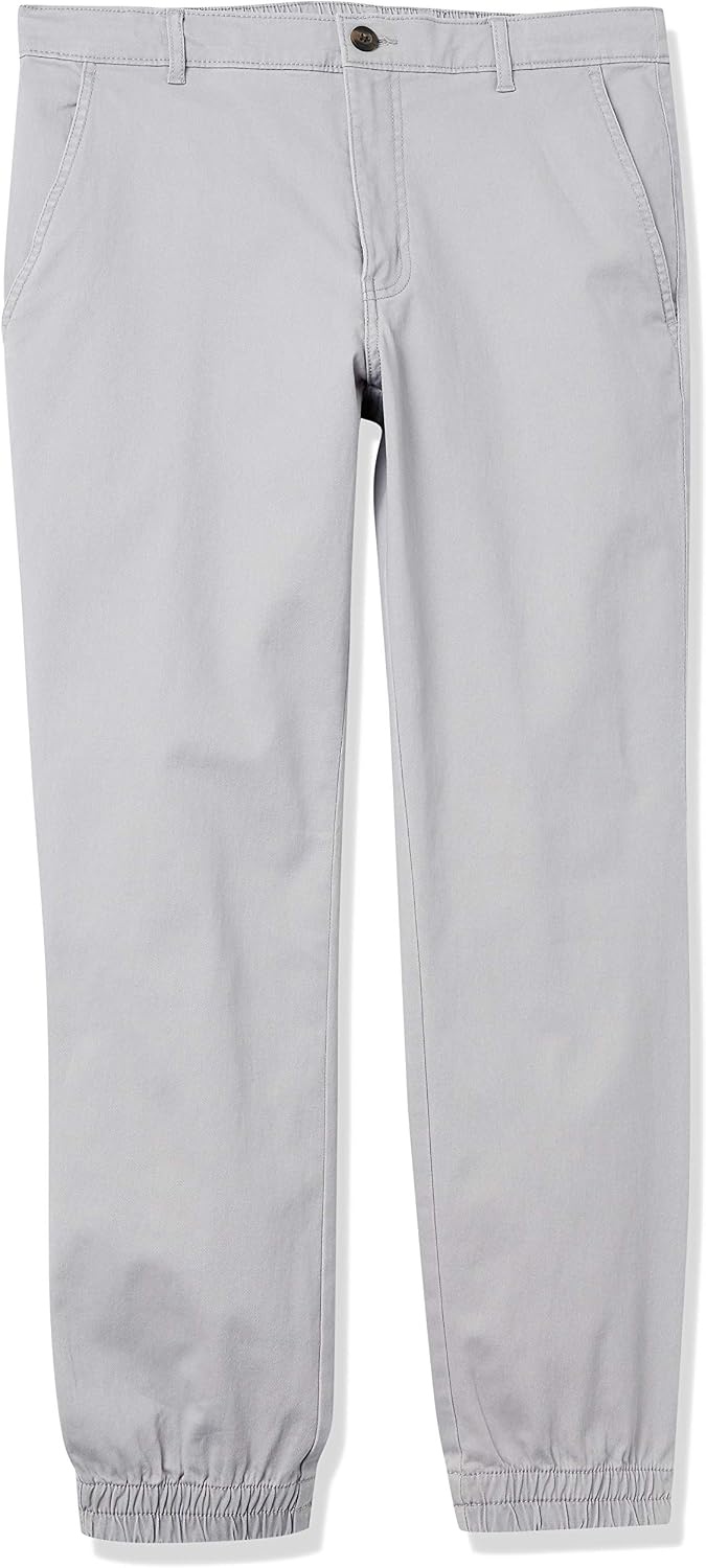 image:imageAmazon Essentials Mens SlimFit Cotton Joggers BreathableLight Grey