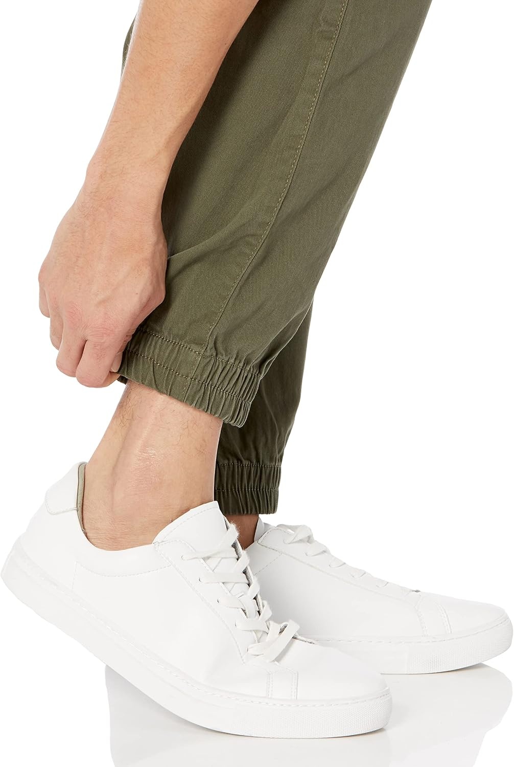 image:imageAmazon Essentials Mens SlimFit Cotton Joggers BreathableOlive