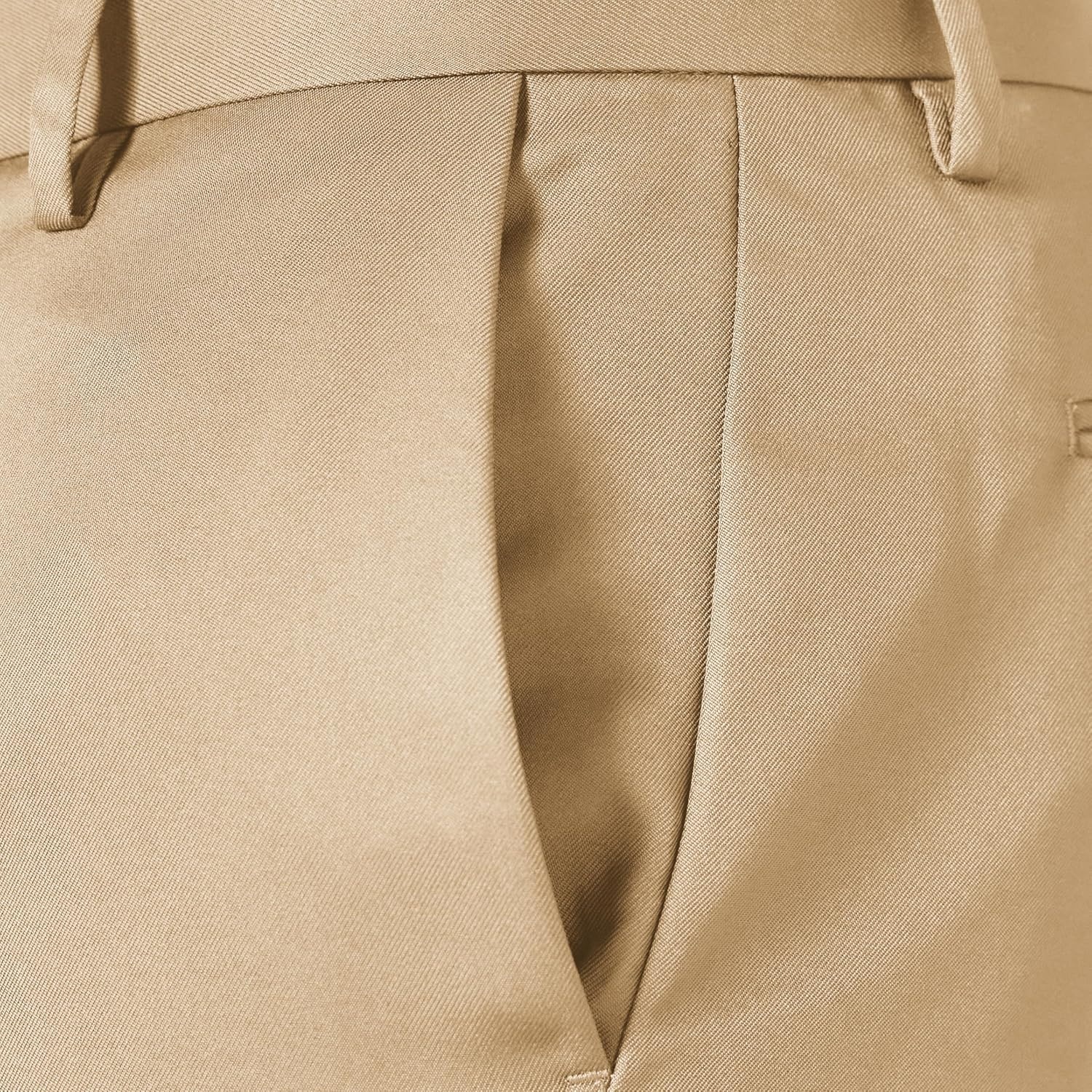 image:imageAmazon Essentials Mens SlimFit FlatFront Dress PantKhaki