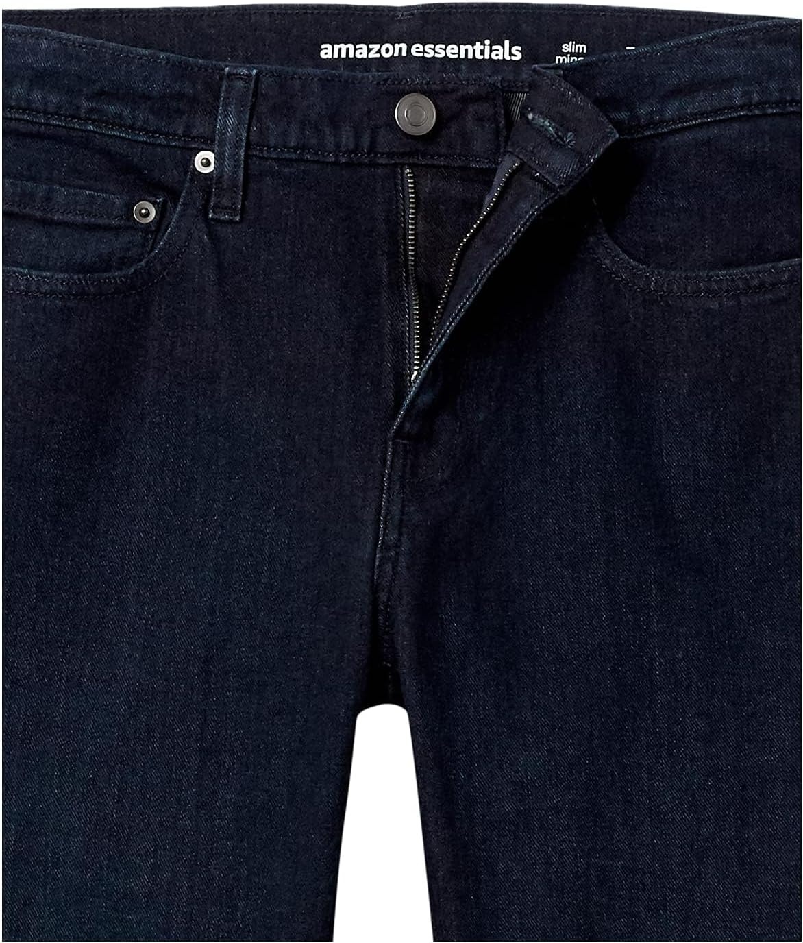image:imageAmazon Essentials Mens SlimFit Jeans Discontinued ColorsBlue Overdyed