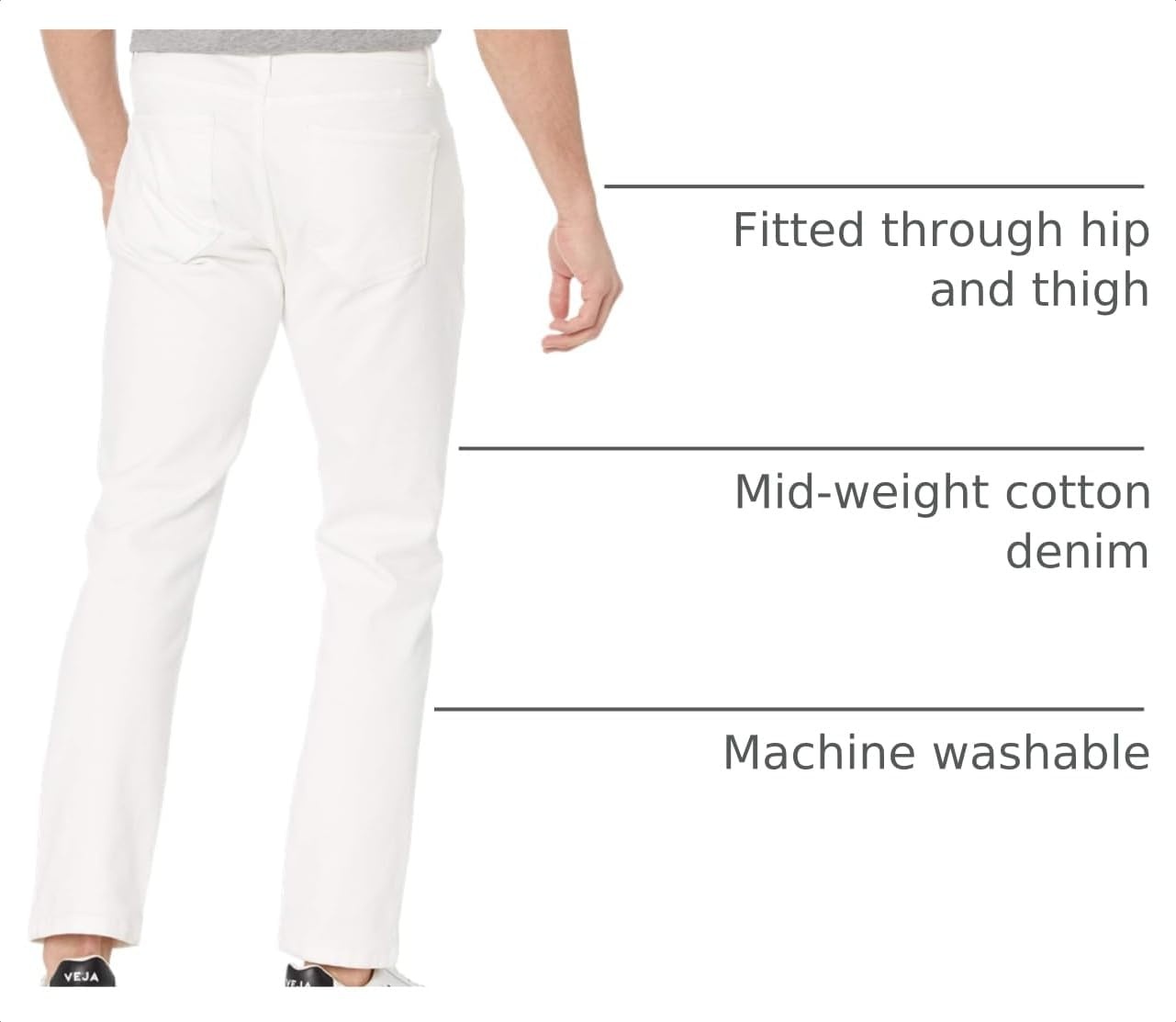 image:imageAmazon Essentials Mens SlimFit Jeans Discontinued ColorsBright White