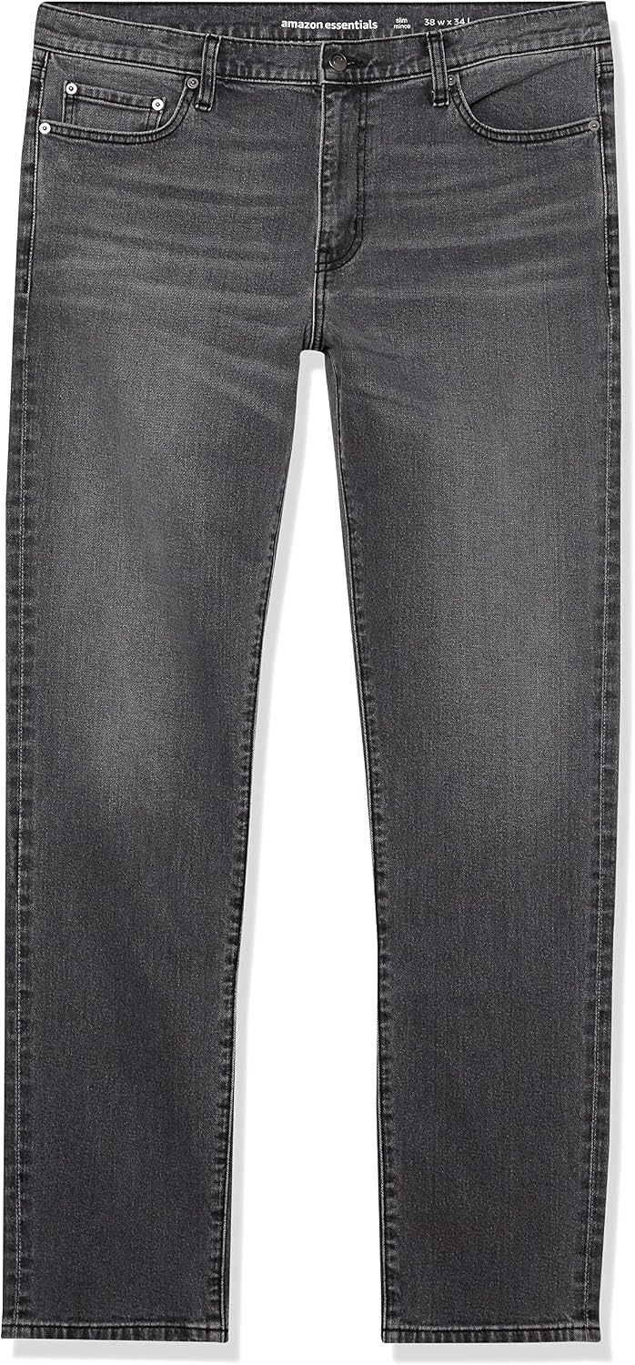 image:imageAmazon Essentials Mens SlimFit Jeans Discontinued ColorsGrey Wash