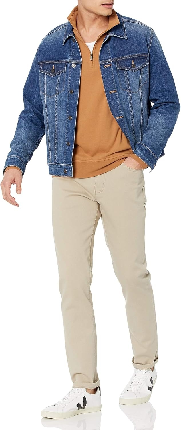 image:imageAmazon Essentials Mens SlimFit Jeans Discontinued ColorsLight Khaki