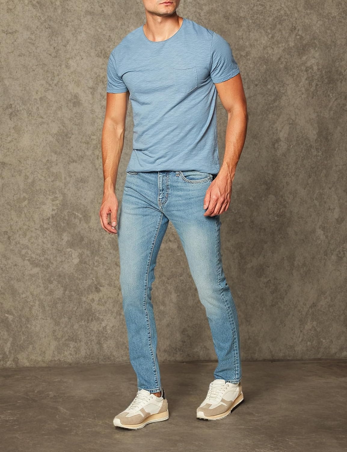 image:imageAmazon Essentials Mens SlimFit Jeans Discontinued ColorsLight Wash