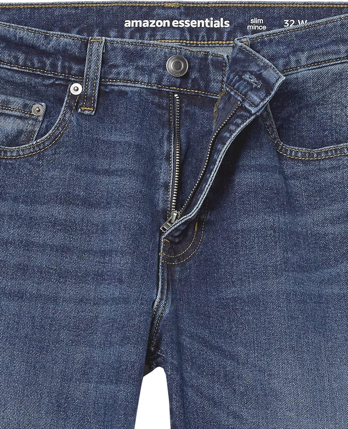 image:imageAmazon Essentials Mens SlimFit Jeans Discontinued ColorsMedium Wash