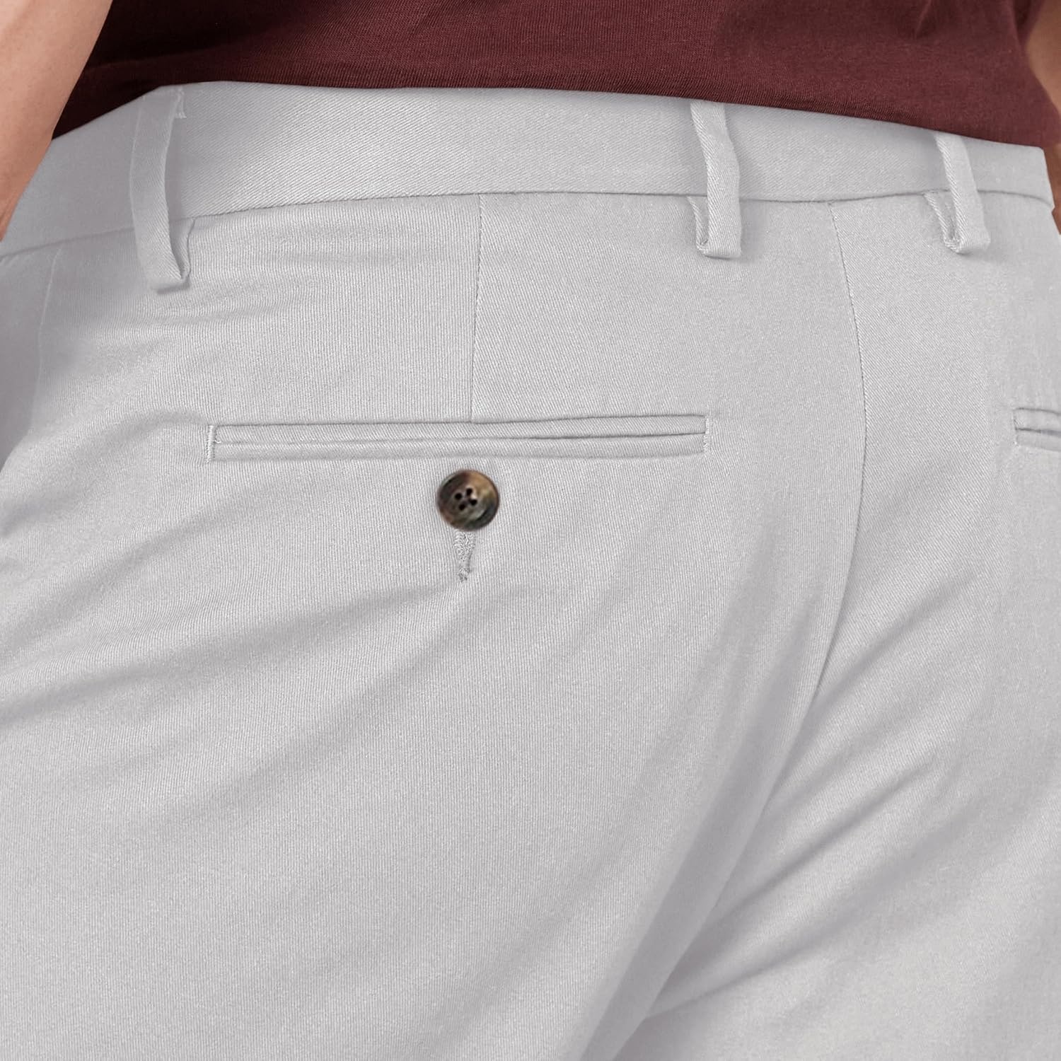 image:imageAmazon Essentials Mens SlimFit WrinkleResistant FlatFront Chino PantGrey