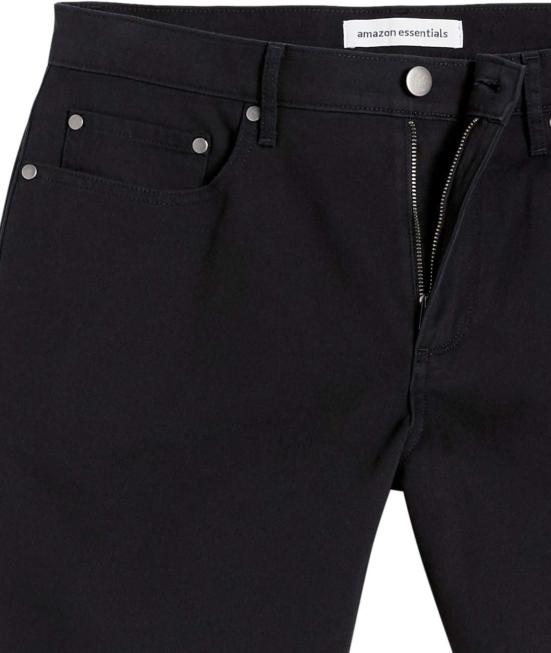 image:imageAmazon Essentials Mens StraightFit 7 Inseam Stretch 5Pocket ShortsBlack