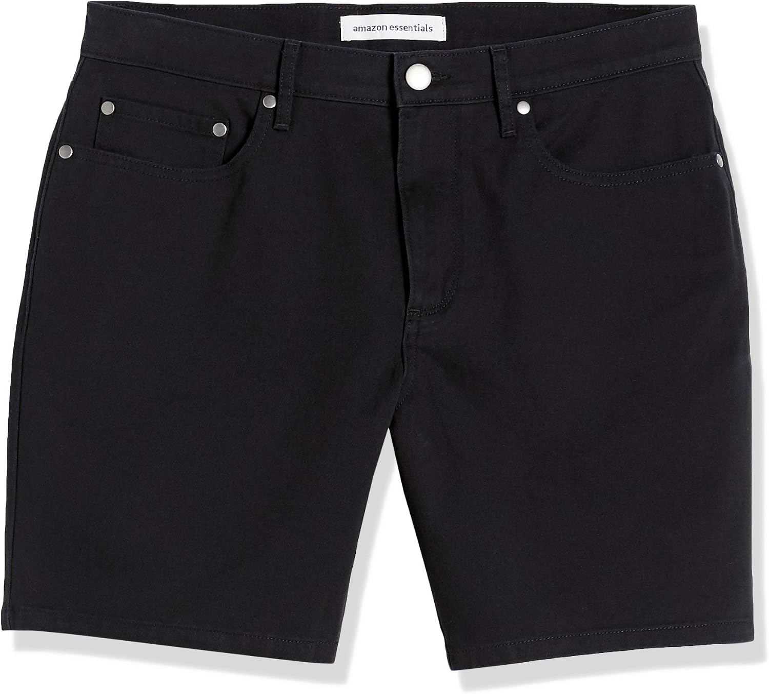 image:imageAmazon Essentials Mens StraightFit 7 Inseam Stretch 5Pocket ShortsBlack