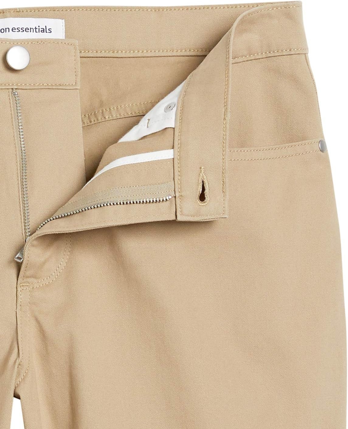 image:imageAmazon Essentials Mens StraightFit 7 Inseam Stretch 5Pocket ShortsKhaki