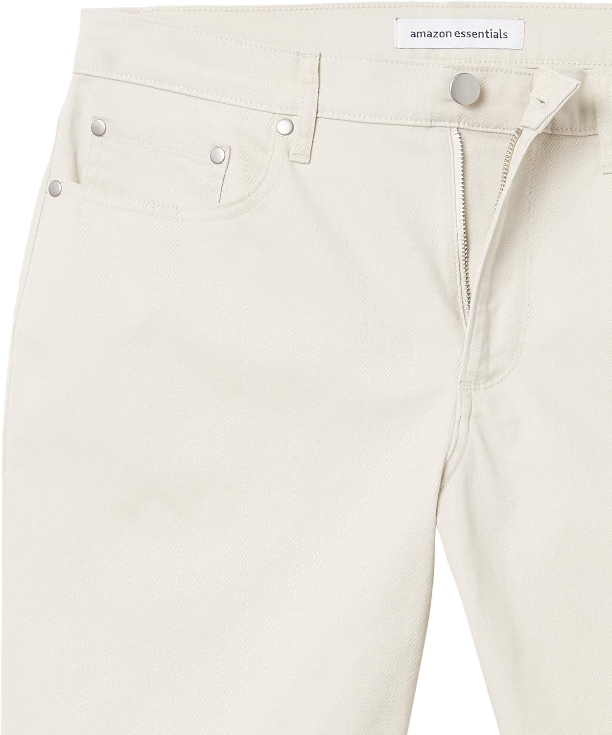 image:imageAmazon Essentials Mens StraightFit 9 Inseam Stretch Cotton Twill 5Pocket ShortsStone