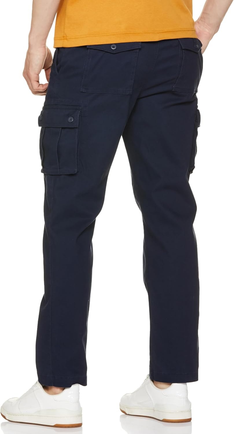 image:imageAmazon Essentials Mens StraightFit Breathable Stretch Cargo Pants Available in Big amp TallNavy