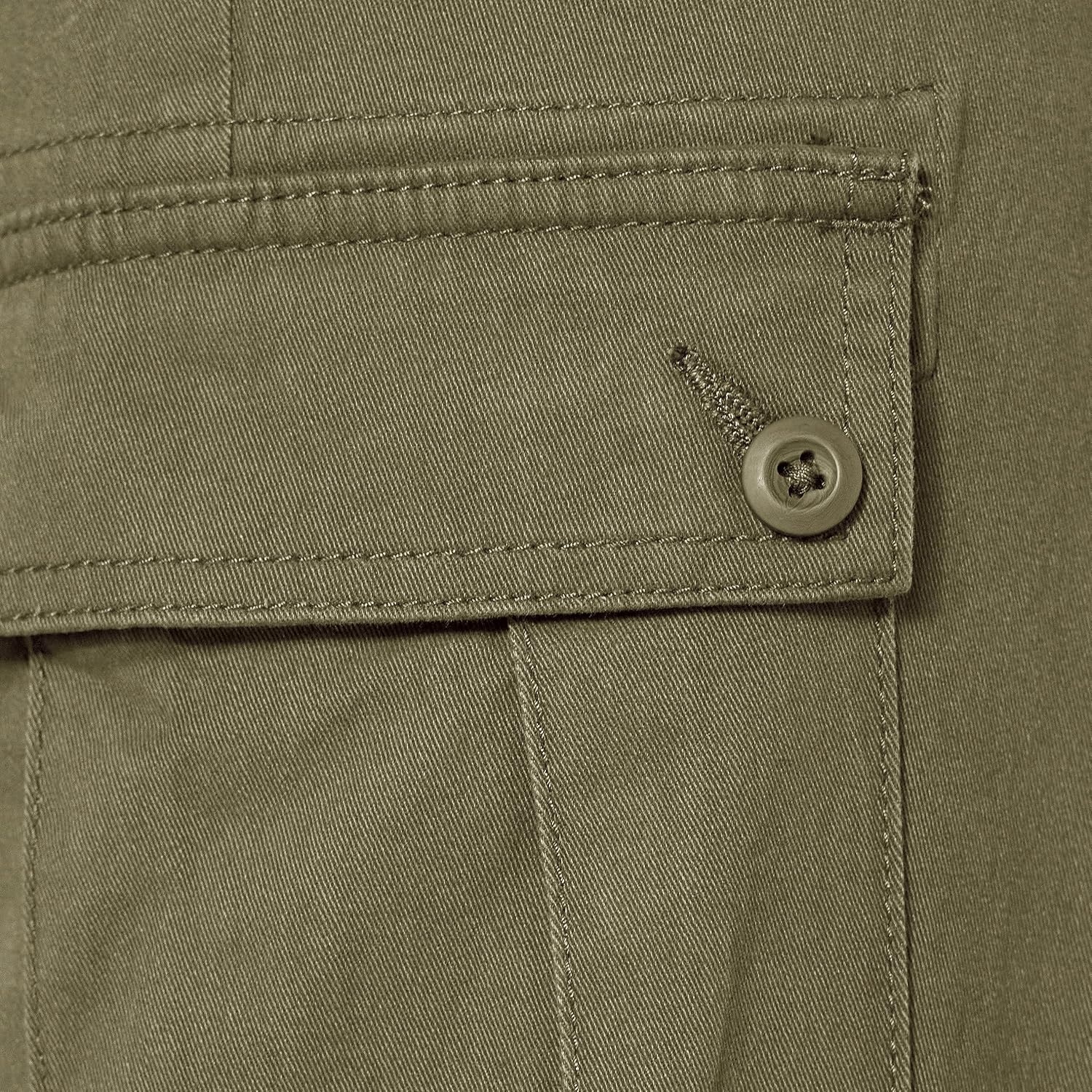 image:imageAmazon Essentials Mens StraightFit Breathable Stretch Cargo Pants Available in Big amp TallOlive