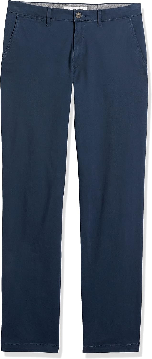 image:imageAmazon Essentials Mens StraightFit Casual Stretch Chino PantNavy