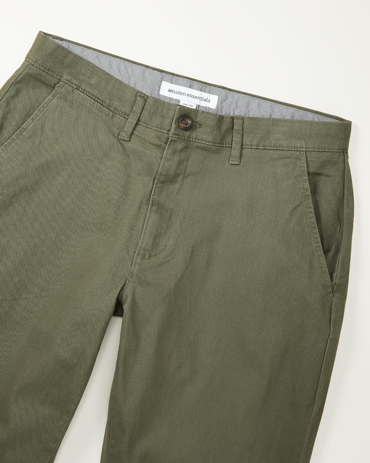 image:imageAmazon Essentials Mens StraightFit Casual Stretch Chino PantOlive