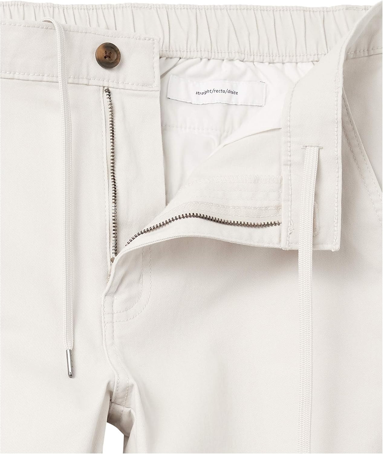 image:imageAmazon Essentials Mens StraightFit Chino Jogger Pants with Elastic Waist and PocketsStone