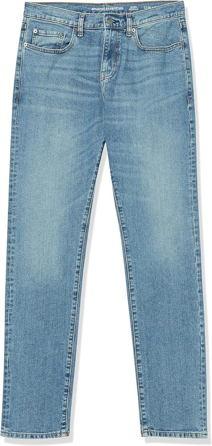 image:imageAmazon Essentials Mens StraightFit Stretch JeanLight Wash