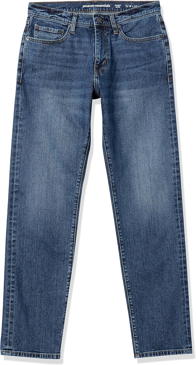 image:imageAmazon Essentials Mens StraightFit Stretch JeanVintage Wash