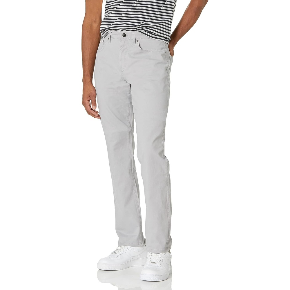 image:imageAmazon Essentials Mens 5Pocket Stretch Twill PantsLight Grey
