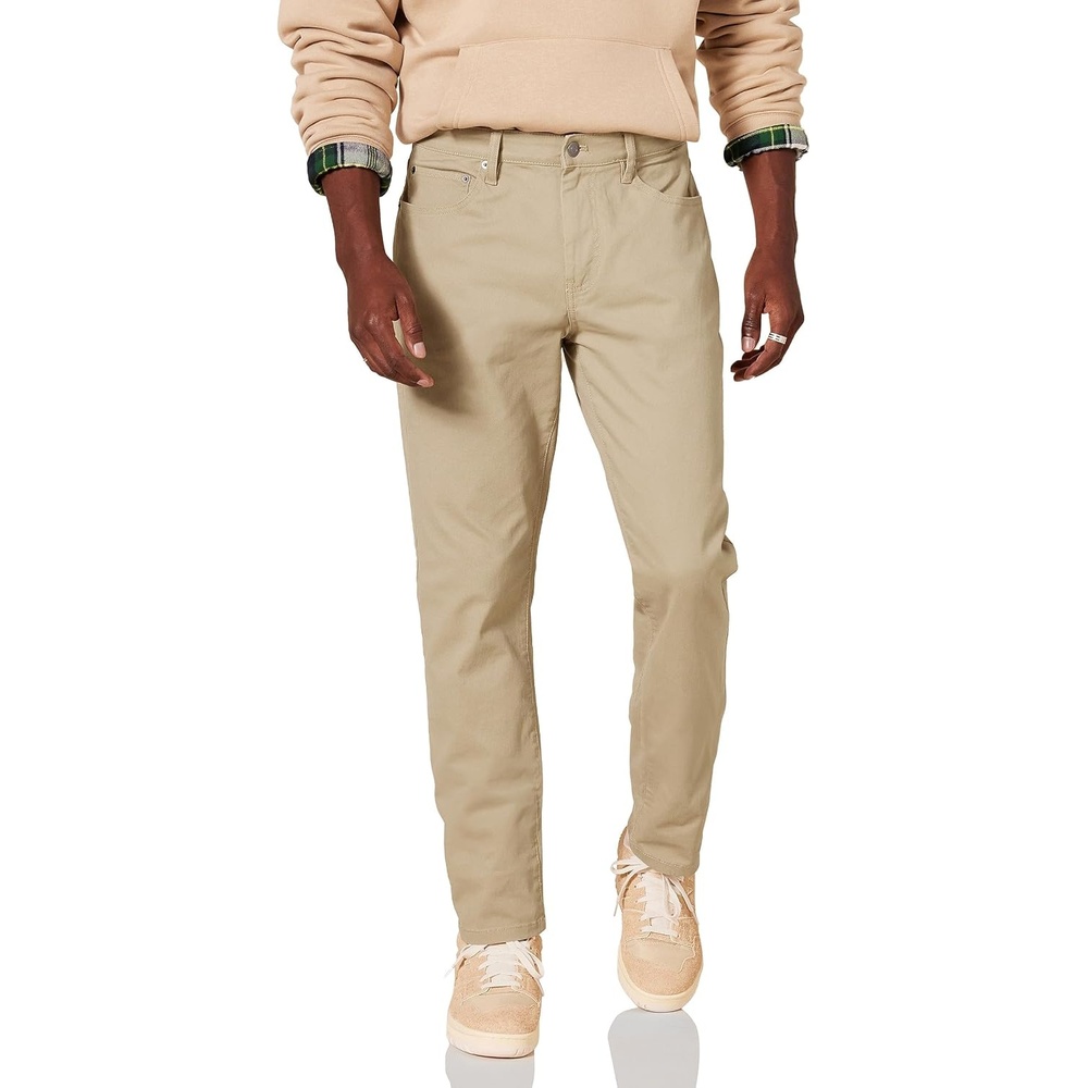 image:imageAmazon Essentials Mens 5Pocket Stretch Twill PantsTan