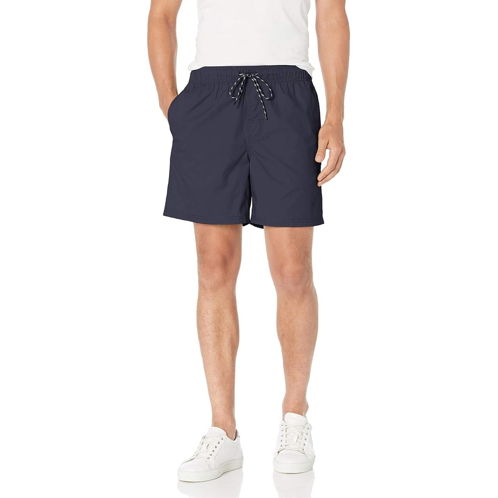 image:imageAmazon Essentials Mens 6 Inseam Regular Fit Drawstring Shorts with Elastic Waist and PocketsNavy