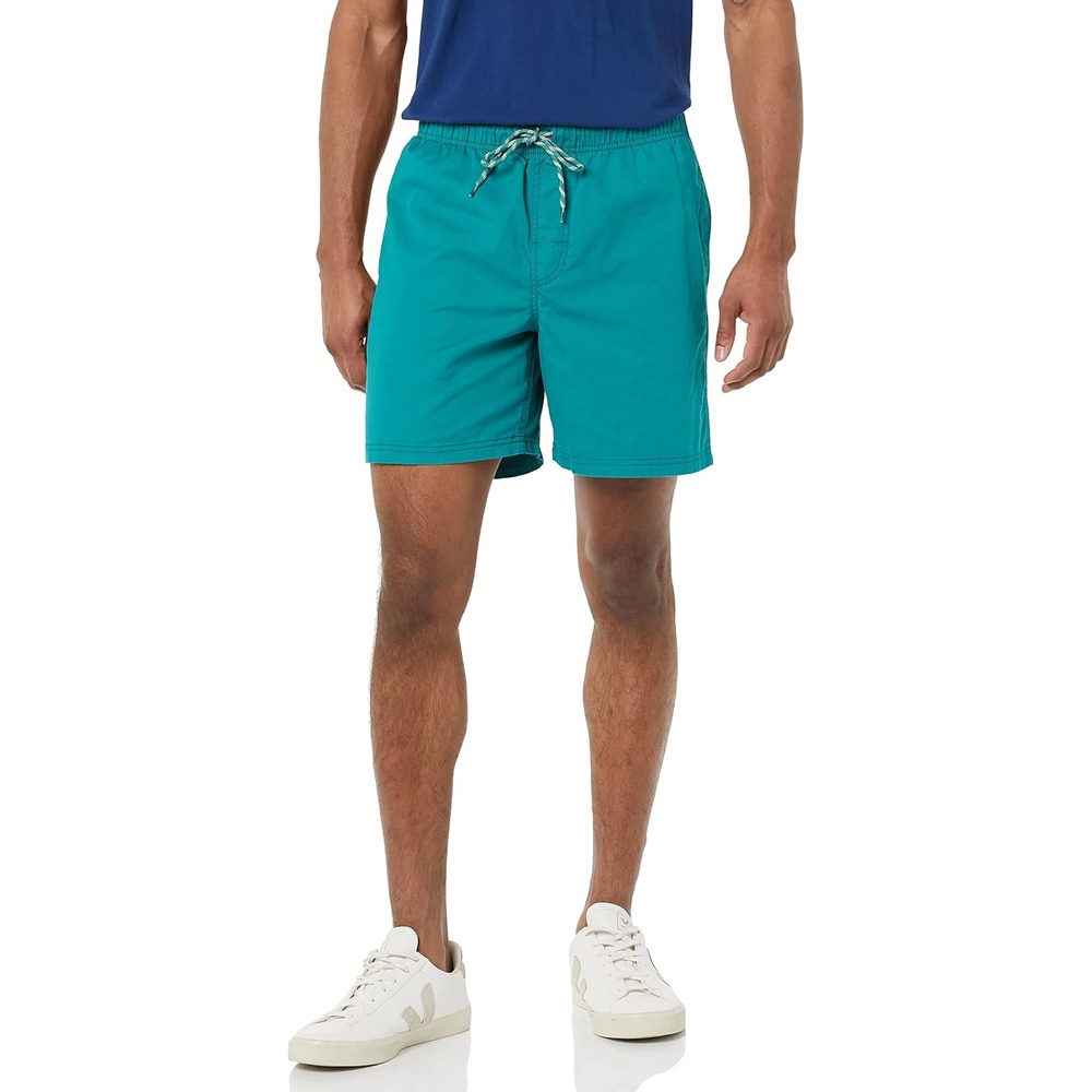 image:imageAmazon Essentials Mens 6 Inseam Regular Fit Drawstring Shorts with Elastic Waist and PocketsTeal