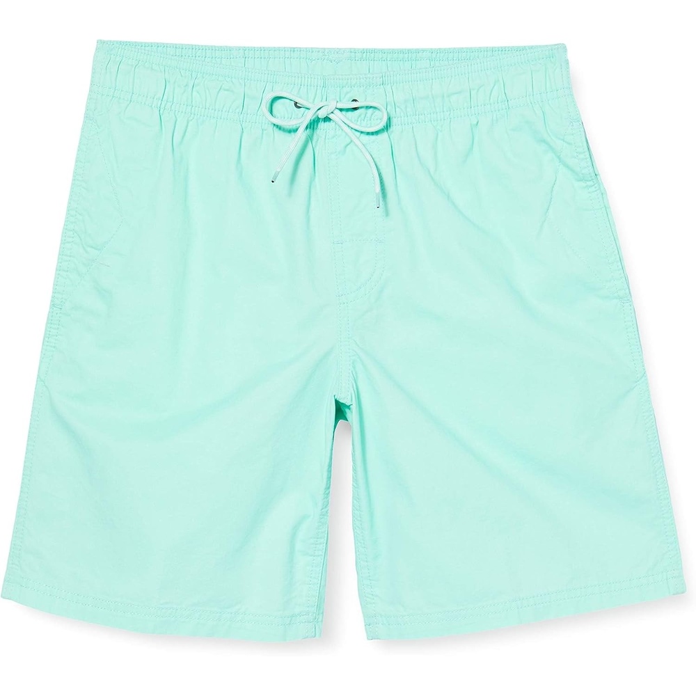 image:imageAmazon Essentials Mens 8 Inseam RelaxedFit Cotton Drawstring PullOn Walk Shorts SummerWeightAqua Green