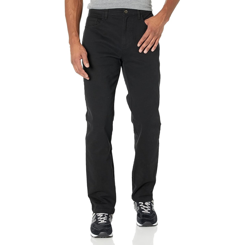 image:imageAmazon Essentials Mens Athletic Fit Chinos Work Pants 5Pocket Cotton StretchBlack
