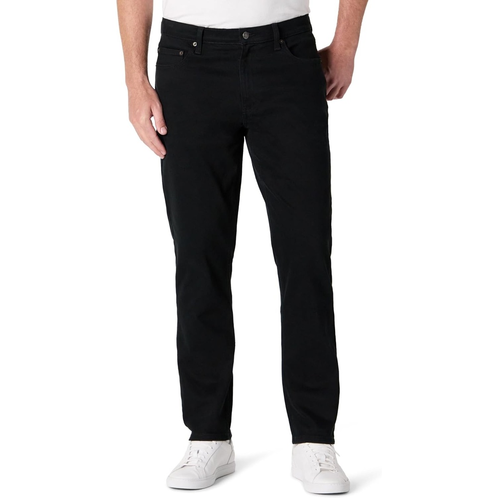 image:imageAmazon Essentials Mens Athletic Fit Jeans with Extra Room in Hip and Thigh Low Stretch Denim 5 Pocket StylingBlack