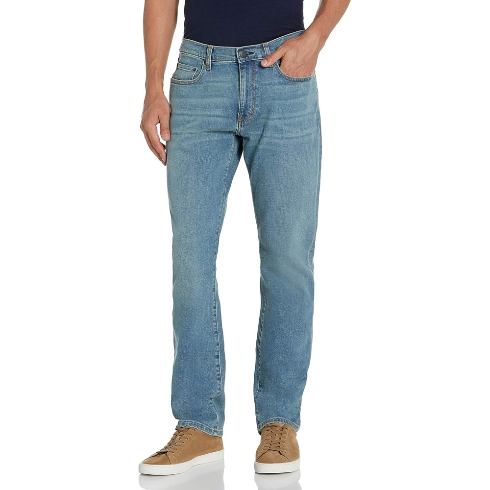 image:imageAmazon Essentials Mens AthleticFit Stretch Jeans Discontinued ColorsLight Blue Vintage