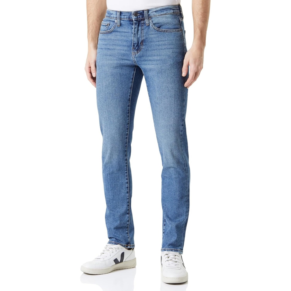 image:imageAmazon Essentials Mens AthleticFit Stretch Jeans Discontinued ColorsLight Wash