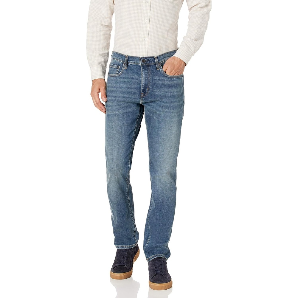 image:imageAmazon Essentials Mens AthleticFit Stretch Jeans Discontinued ColorsMedium Blue Vintage
