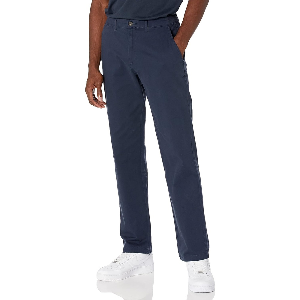 image:imageAmazon Essentials Mens Casual Stretch Chino PantNavy
