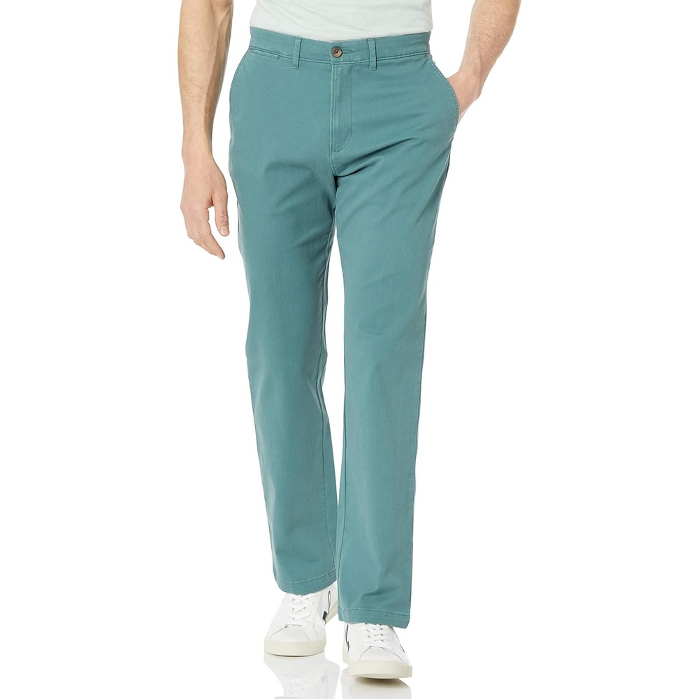 image:imageAmazon Essentials Mens Casual Stretch Chino PantSage Green