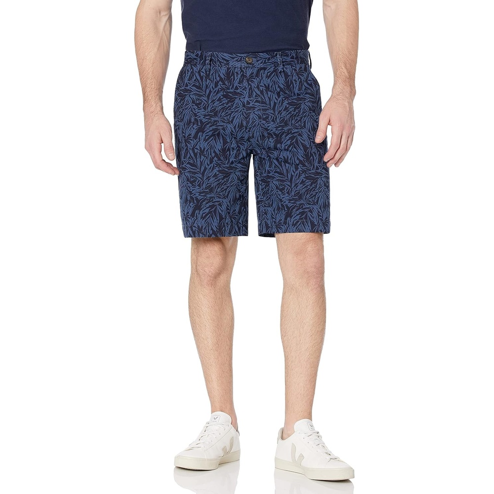 image:imageAmazon Essentials Mens ClassicFit 9 Cotton Twill Chino Shorts with ButtonThrough PocketsIndigo Palm