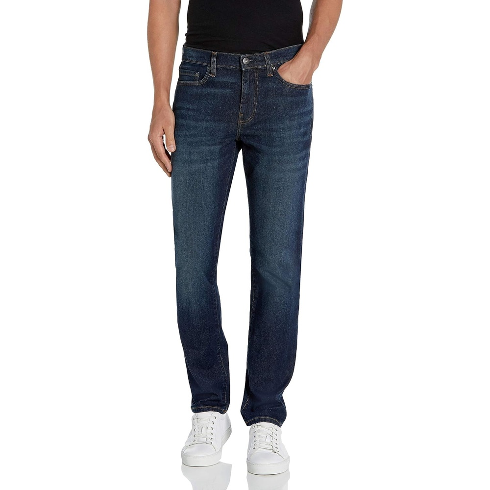 image:imageAmazon Essentials Mens Jeans Slim Fit Stretch Discontinued ColorsDark Blue Vintage