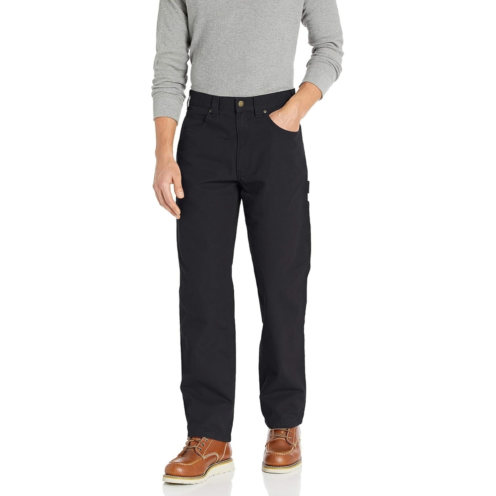 image:imageAmazon Essentials Mens RelaxedFit Carpenter Utility Pants with Tool Pockets Discontinued ColorsBlack