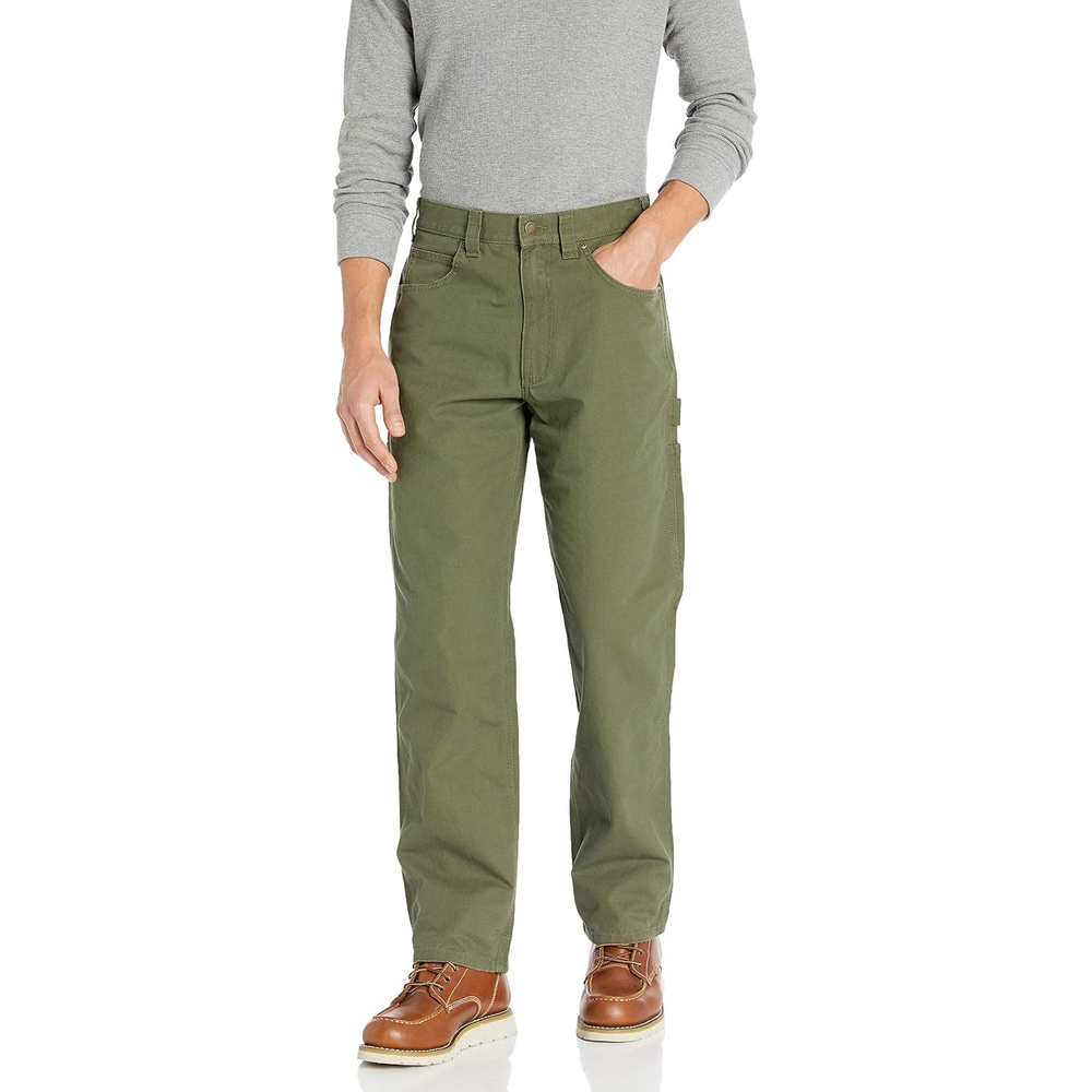 image:imageAmazon Essentials Mens RelaxedFit Carpenter Utility Pants with Tool Pockets Discontinued ColorsOlive