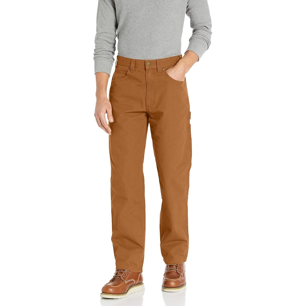 image:imageAmazon Essentials Mens RelaxedFit Carpenter Utility Pants with Tool Pockets Discontinued ColorsRust