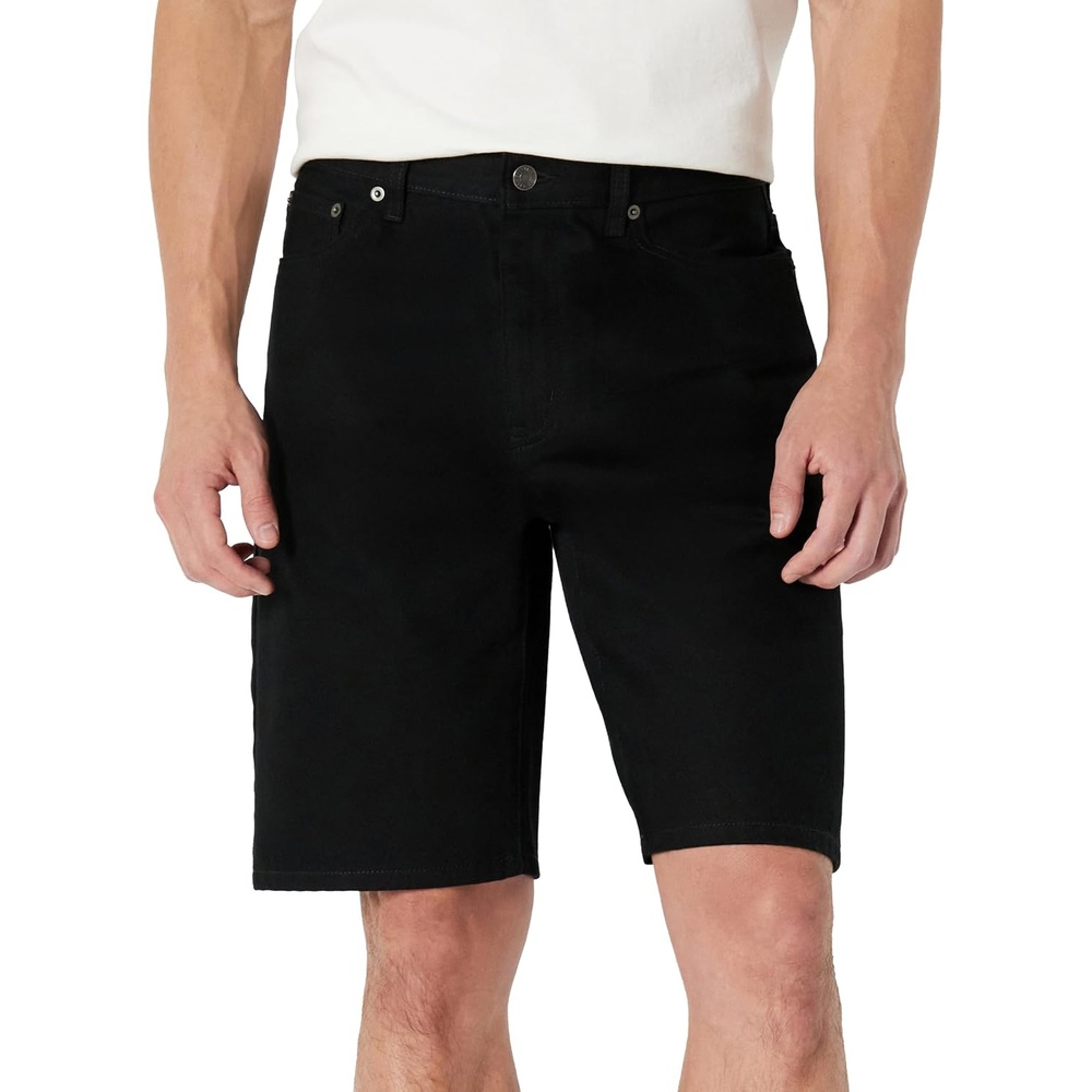 image:imageAmazon Essentials Mens Rigid RelaxedFit Jean ShortsBlack