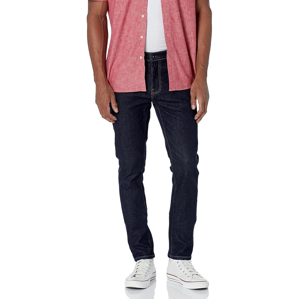 image:imageAmazon Essentials Mens SkinnyFit Comfort Stretch Denim Jeans Discontinued ColorsDark Denim