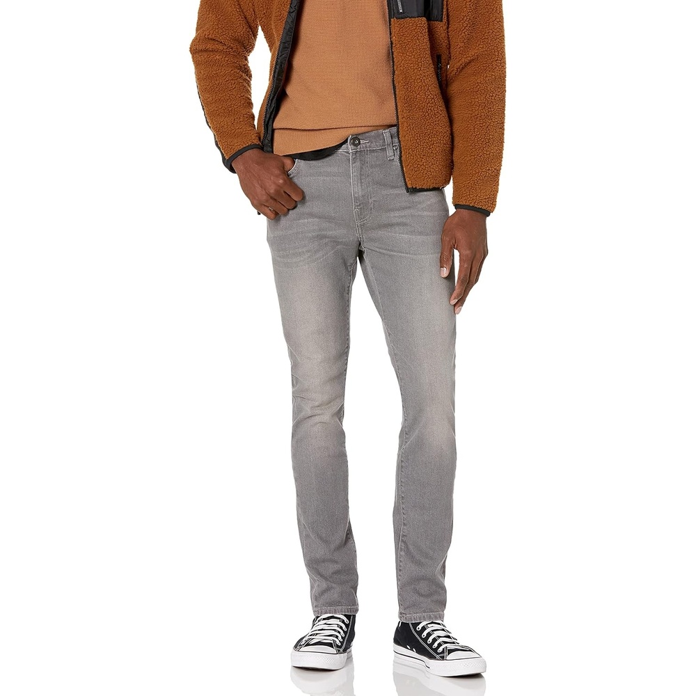 image:imageAmazon Essentials Mens SkinnyFit Comfort Stretch Denim Jeans Discontinued ColorsGrey