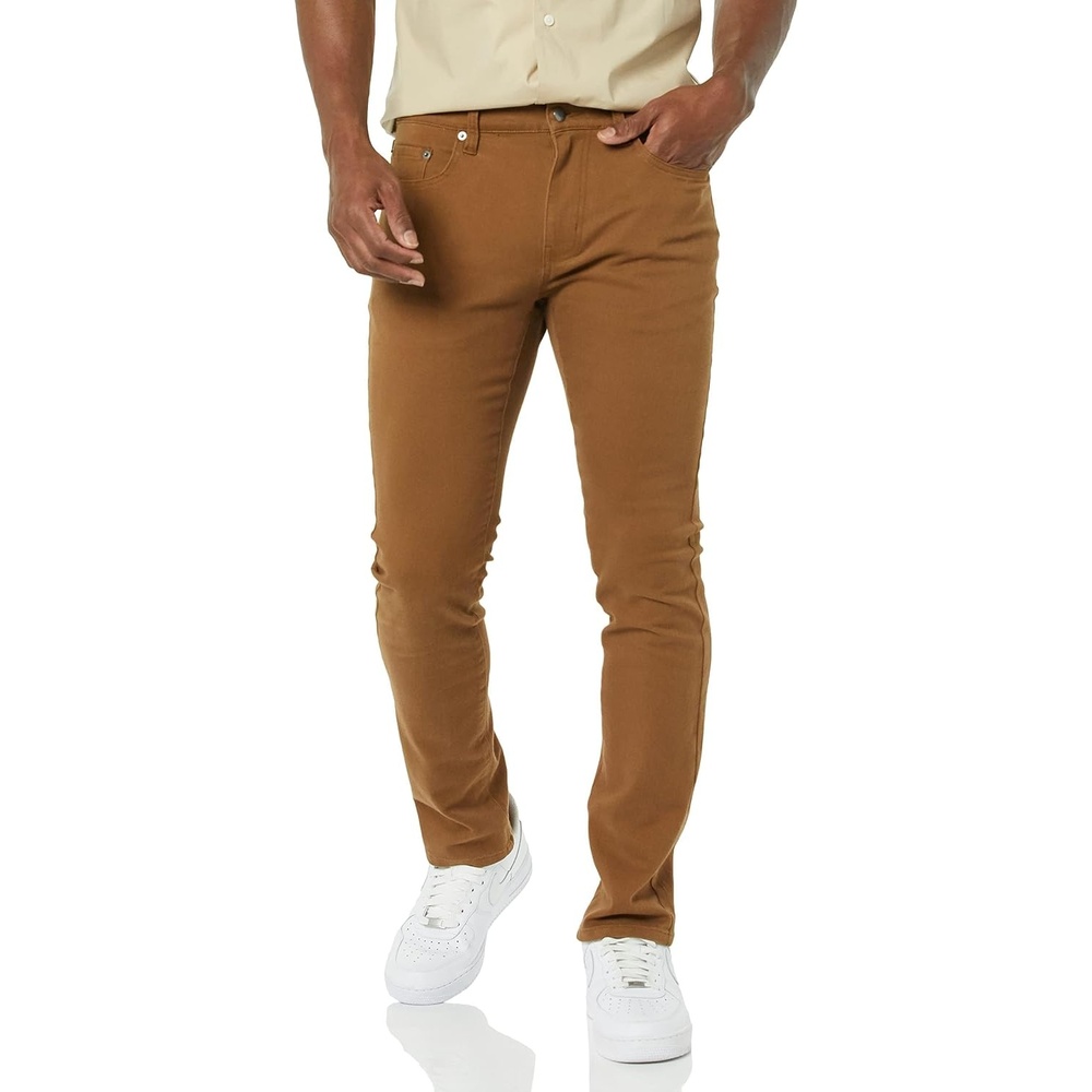 image:imageAmazon Essentials Mens SkinnyFit Stretch Jean Discontinued ColorsDark Khaki Brown