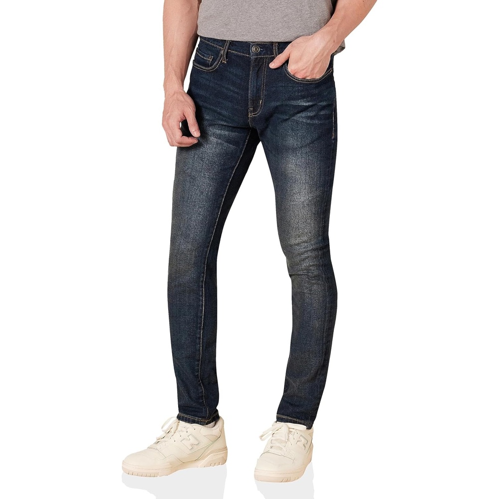 image:imageAmazon Essentials Mens SkinnyFit Stretch Jean Discontinued ColorsDark Wash